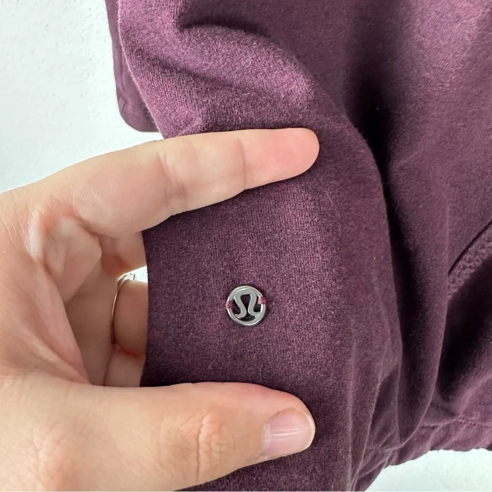 Lululemon Heathered Bordeaux Drama Purple Maroon That’s A Wrap Snap Jacket 6